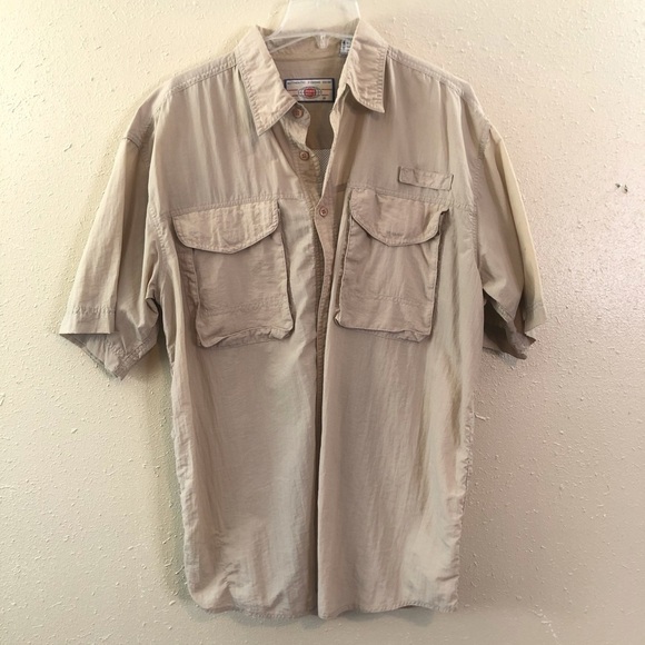 Penn Reels Authentic Fishing Gear Beige Shirt XL - Picture 3 of 12